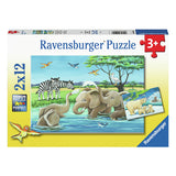 Ravensburger Legpuzzel Jonge Dieren Uit de Hele Wereld, 2x12 st.