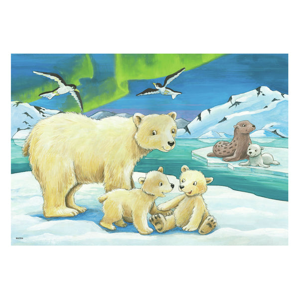Ravensburger puzzel jonge dieren uit de hele wereld - 2 x 12 stukjes