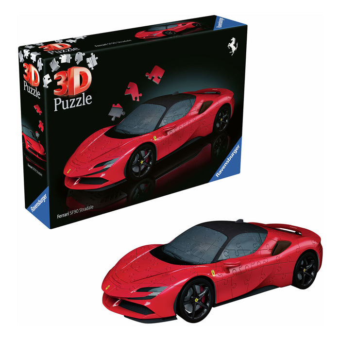 Ravensburger 3d puzzel ferrari sf 90 stradale, 108st.