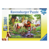 Ravensburger legpuzzel xxl wilde paarden bij de rivier, 300st.