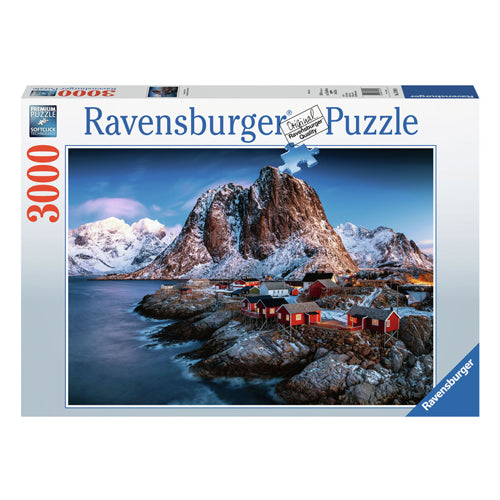 Ravensburger legpuzzel hamnoy lofoten, 3000st.