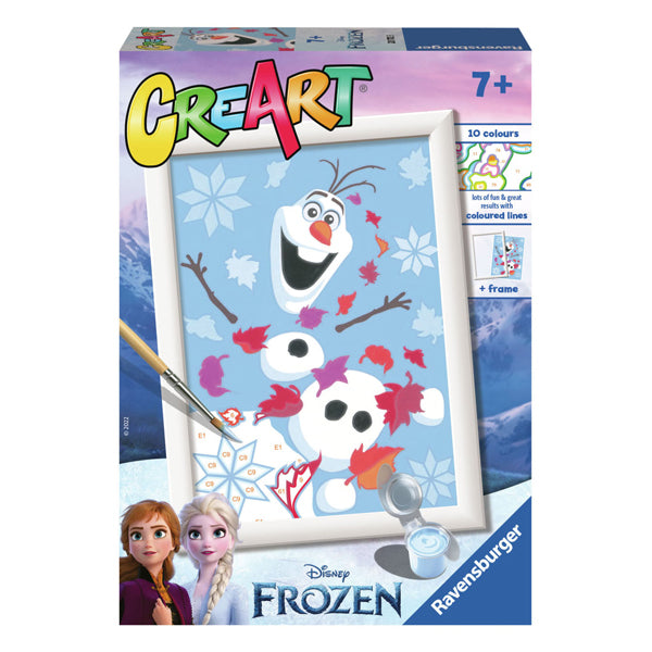 Ravensburger creart schilderen op nummer frozen cheerful olaf