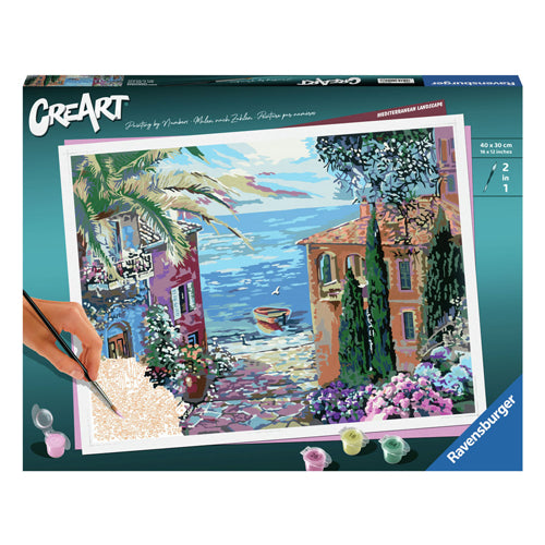 Ravensburger creart schilderen op nummer mediterranean landscape