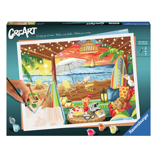 Ravensburger creart schilderen op nummer - cozy cabana