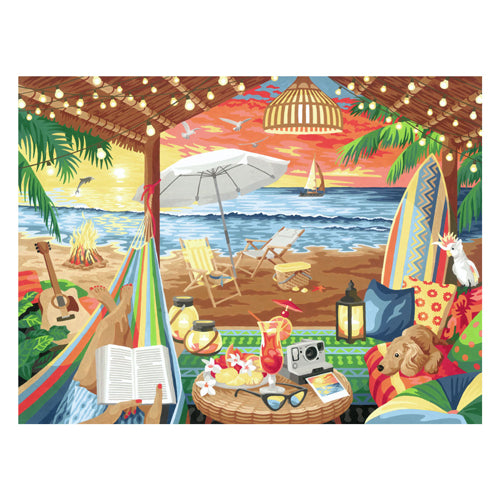 Ravensburger creart schilderen op nummer - cozy cabana