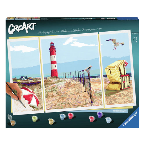 Ravensburger creart schilderen op nummer - beside the seaside