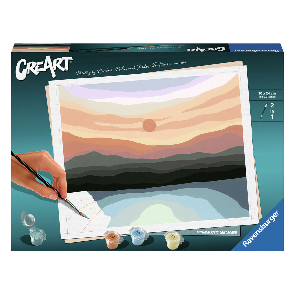 Ravensburger creart schilderen op nummer - minimalistisch landschap