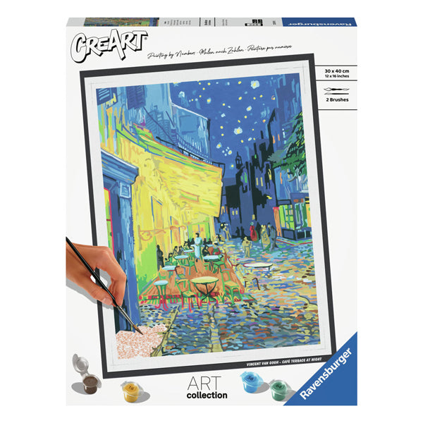 Ravensburger creart schilderen op nummer - cafe terrace van gogh