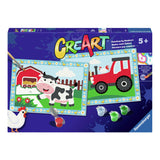 Ravensburger creart schilderen op nummer tractor with scenery