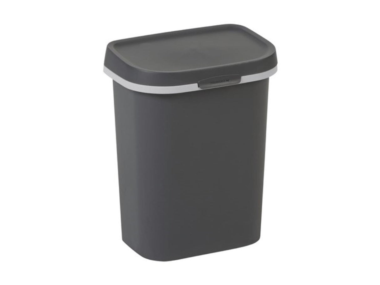 Curver afvalbak mistral plat 10 liter anthraciet 25x17x30 cm (bxdxh)