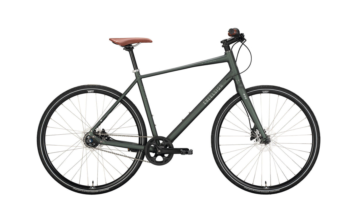 Excelsior urbanfiets trigger (#1) bike excels.trigger 28 58 diam. 8sp green matt