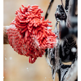 washandschoen microvezel rood