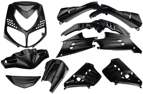 Edge plaatset 13-delig voor peugeot speedfight 2 - metallic zwart