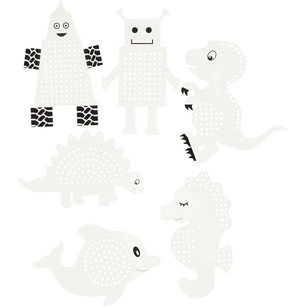 Https: www.cchobby.nl kruissteken-karton-dieren-robotten-h-8-13-cm-b-8-13-cm-wit-6x3-stuk-1-doos
