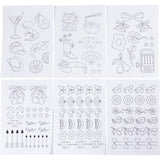 Https: www.cchobby.nl wateroplosbare-borduurvellen-decoratieve-dessins-a5-vel-148-5x210-mm-6-vel-1-doos