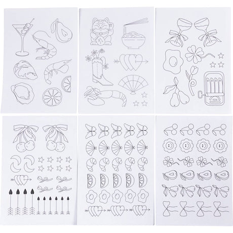 Creativ company https: www.cchobby.nl wateroplosbare-borduurvellen-decoratieve-dessins-a5-vel-148-5x210-mm-6-vel-1-doos