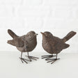 Boltze home beeldje vogel spatz h6cm kunsthars bruin