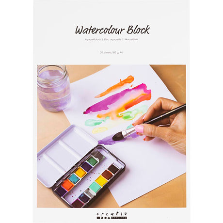 Creativ company http: www.cchobby.nl aquarelblok-a4-vel-210x297-mm-180-gr-wit-20-vel-1-stuk