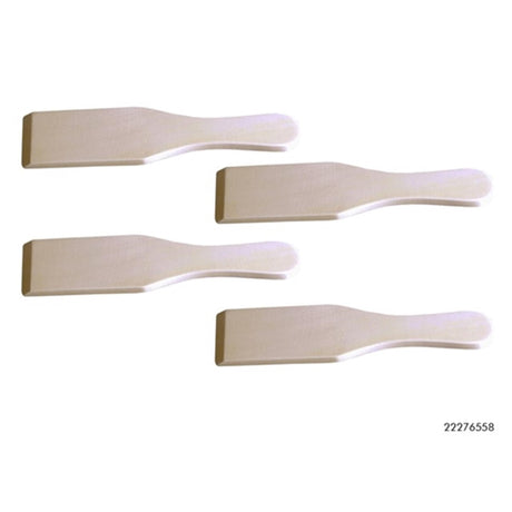 Kitchen tools houten gourmetspatels 4 stuks