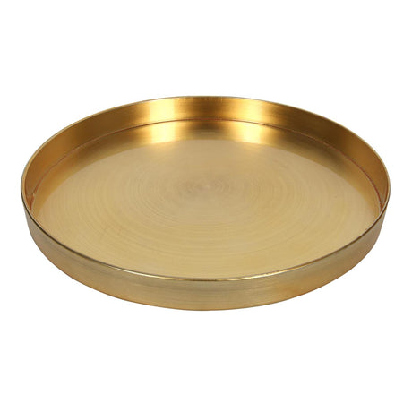 Svenska living dienblad goud ø32xh3cm dienblad goud melamine ø32xh3cm