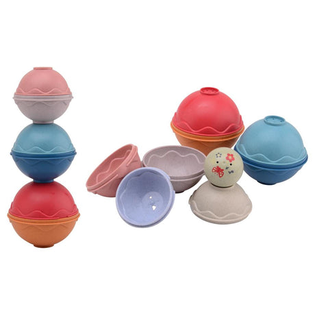 Johntoy john toy happy world bio plastic stapel ballen in doos