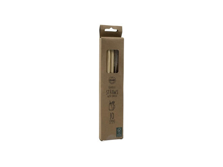 Kitchen tools rietjes bamboe 20cm 10 stuks in doosje