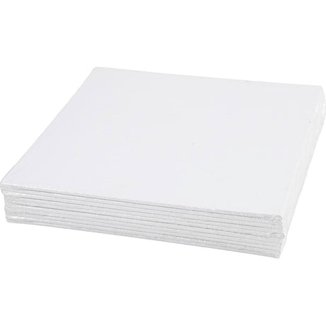 Merkloos sans marque https: www.cchobby.nl canvas-paneel-afm-20x20-cm-dikte-3-mm-280-gr-wit-10-stuk-1-doos