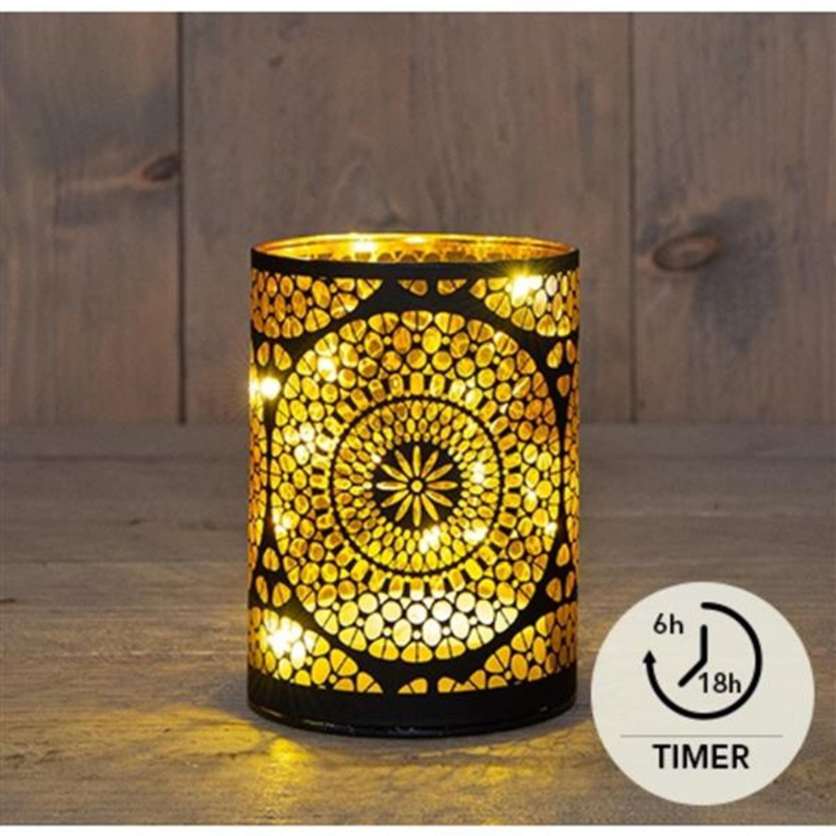 Anna's collection led cylinder glas marrakech 9xh12cm