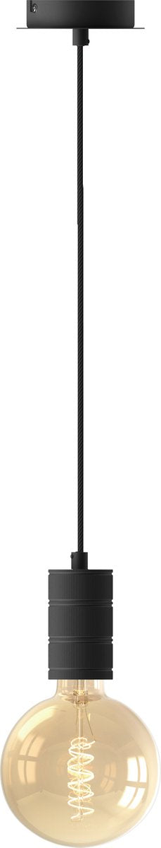 Calex retro pendellamp - industrieel hanglamp - e27 fitting - zwart - excl. lichtbron