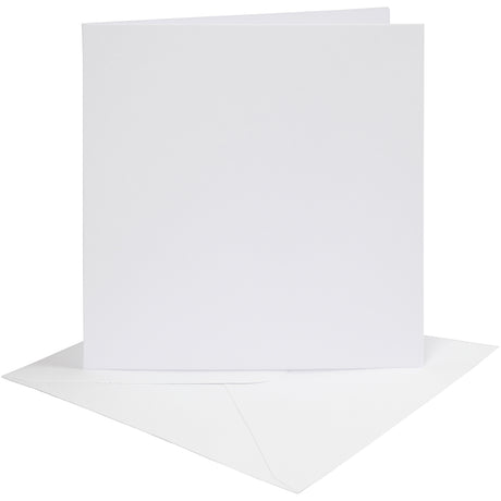 Creativ company http: www.cchobby.nl kaarten-en-enveloppen-afmeting-kaart-15-2x15-2-cm-afmeting-envelop-16x16-cm-230-gr-wit-4-set-1-doos