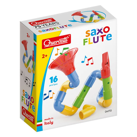 Quercetti buizen bouwset saxofoon, 16dlg.