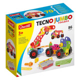 Quercetti tecno jumbo met opbergbox, 84dlg.