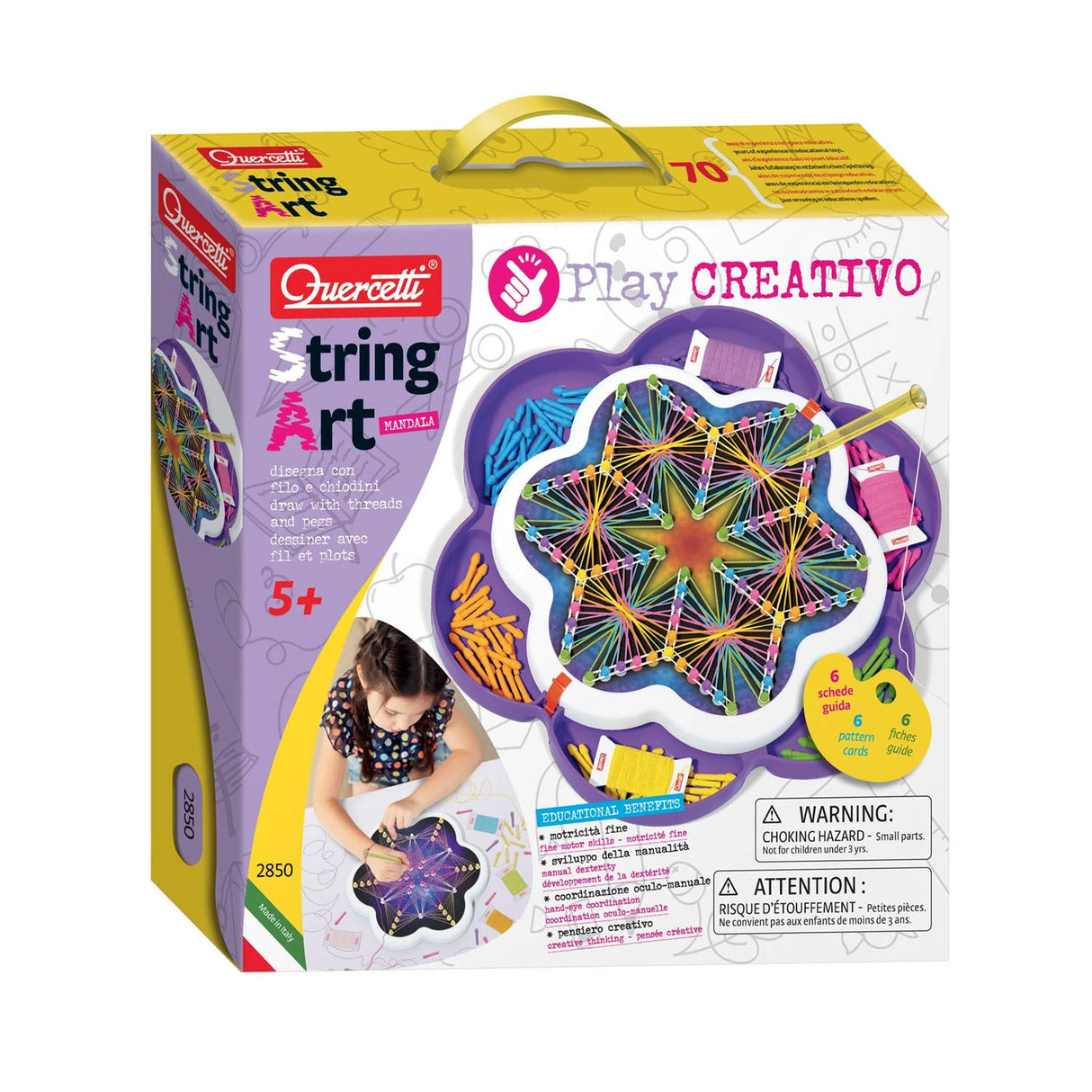 Quercetti string art mandala's maken