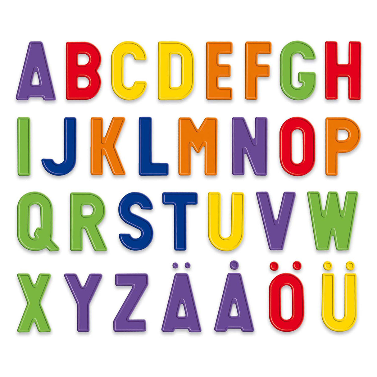 Quercetti magneetbord educatief speelgoed met magneetletters multicolor.