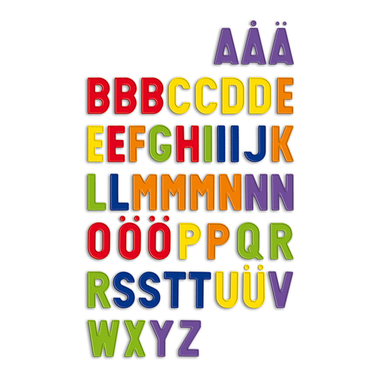 Quercetti abc magneten hoofdletters, 48st.