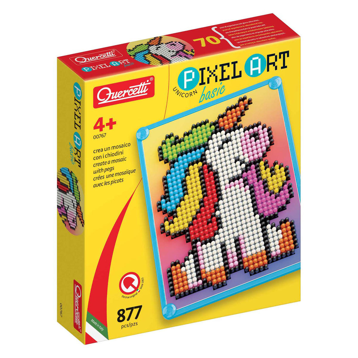 Quercetti pixel art basis eenhoorn, 880dlg.