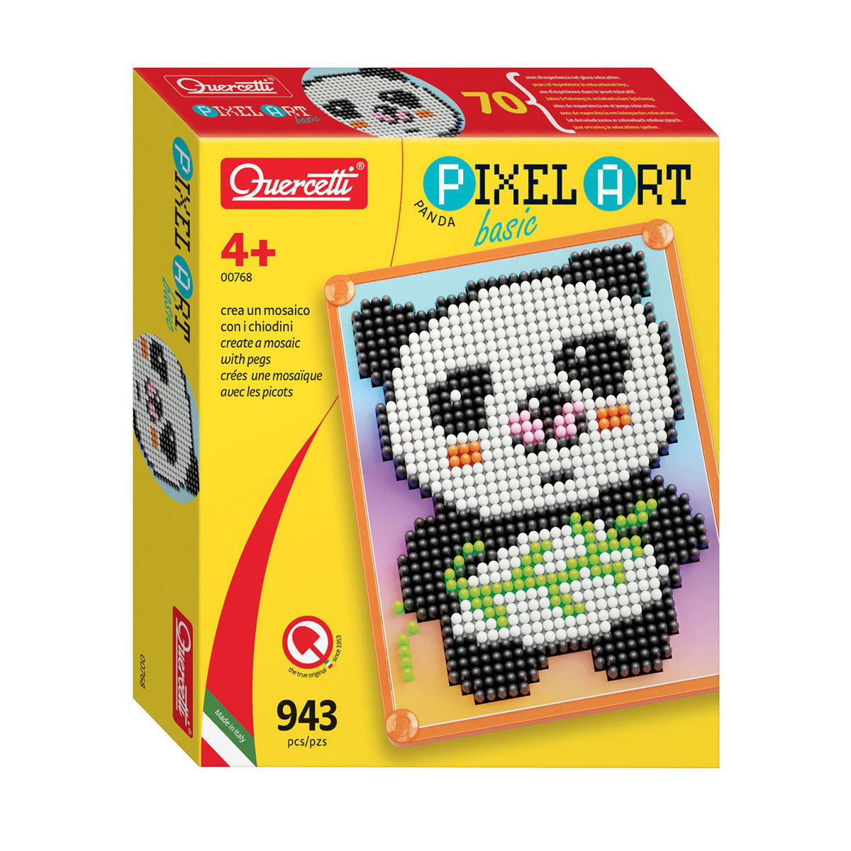 Quercetti pixel art basis panda, 946dlg.