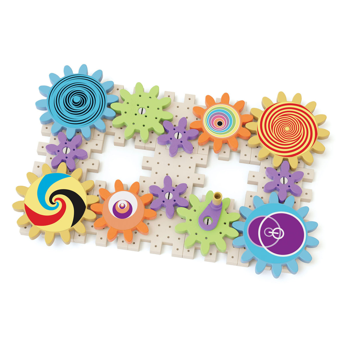 Quercetti kaleido gears play eco tandwielenset, 38dlg.