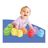 Quercetti bouwblokken momy soft - 28 stuks - kleurrijk baby speelgoed.