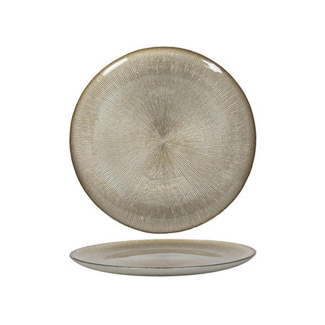 Svenska living bord glas mat goud ø27x2cm