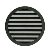 Renson 1061636 - inbouw rond schoepenr met gaas434r dia 200 ral 9005 zwart | 5 stuks