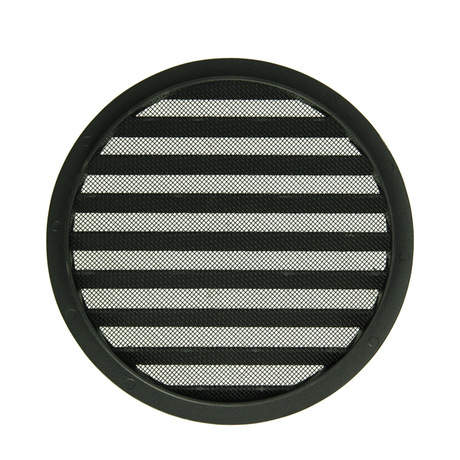 Renson 1061636 - inbouw rond schoepenr met gaas434r dia 200 ral 9005 zwart | 5 stuks