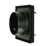 Renson 1068946 - inbouw dampkaprooster 633 inox zwart (dia 125) | 2 stuks