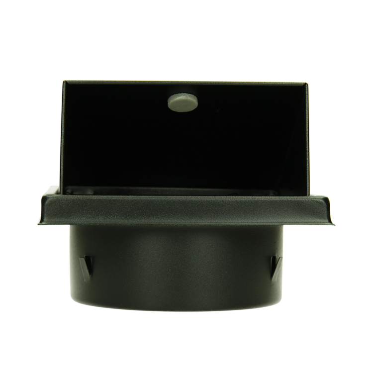 Renson 1066436 - zwart inox dampkaprooster type 641 ø100mm, opbouw | 2 stuks