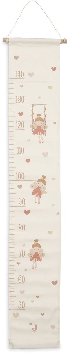 Jollein groeimeter - soft plumes - 120 cm