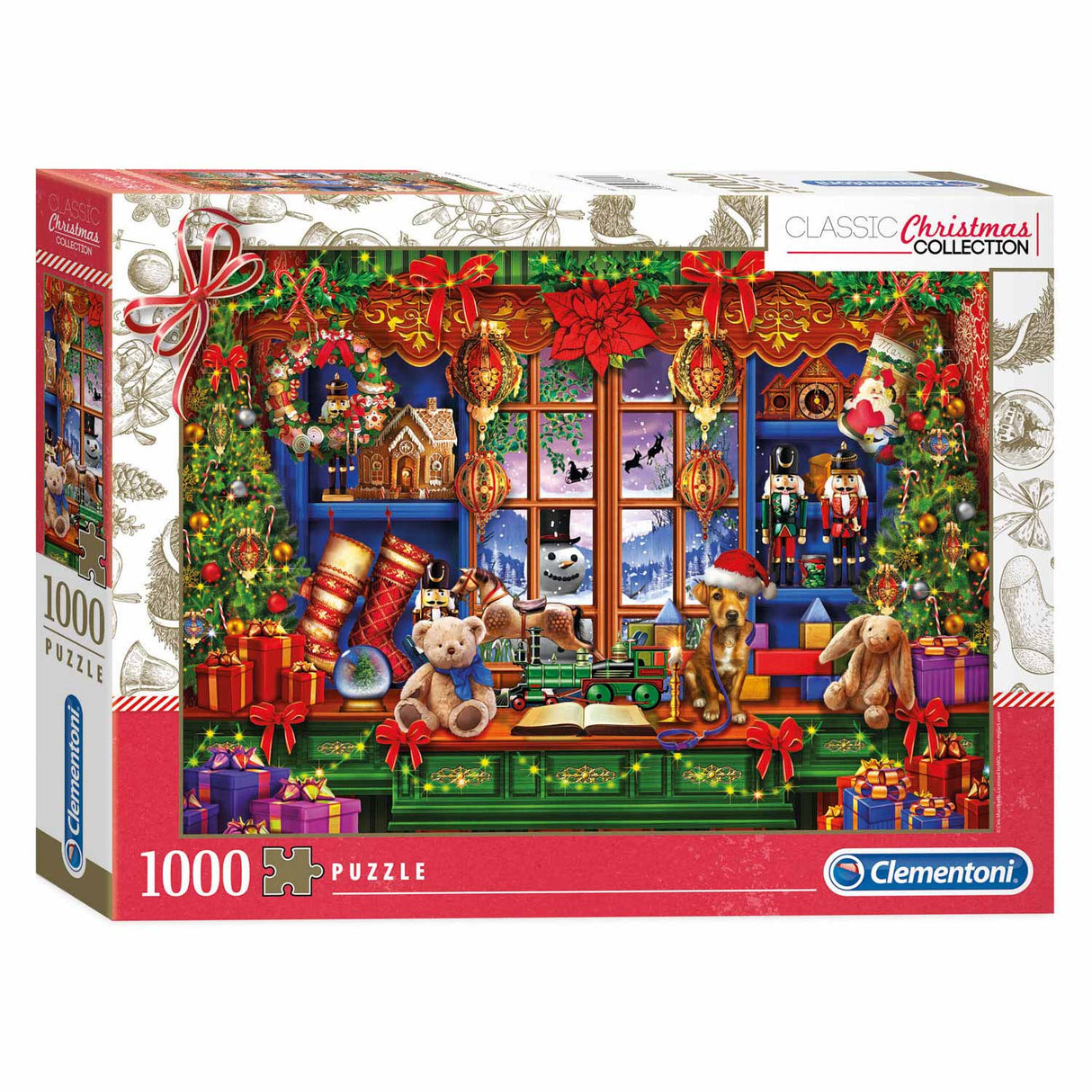 Clementoni Puzzel Kerst Speelgoedwinkel, 1000st.