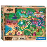 Clementoni Wereldkaart Puzzel Alice in Wonderland, 1000st.