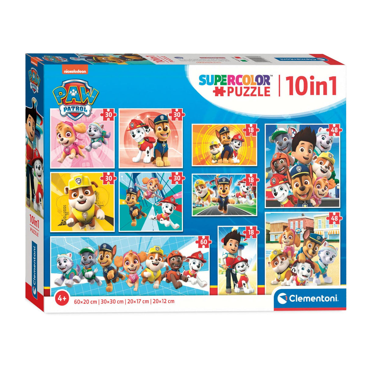 Clementoni puzzels paw patrol, 10in1