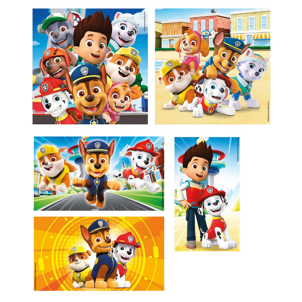 Clementoni puzzels paw patrol, 10in1