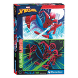 Clementoni Glow in the Dark Puzzel Spiderman, 104st.